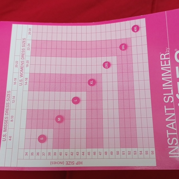 Flexees Vibrant Red Slimmer Size L - Picture 6 of 6